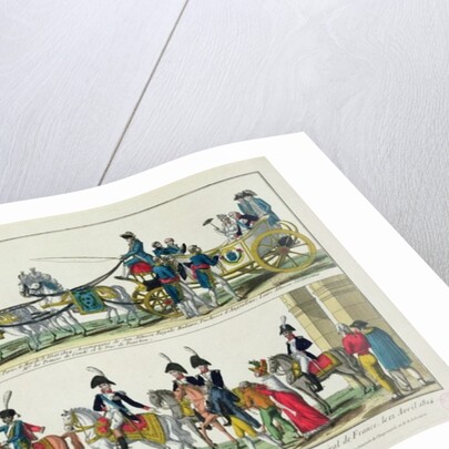 Entry to Paris of Charles, Count of Artois, 12 April 1814, and Entry to Paris of Louis XVIII, King of France and Navarre, 3 May 1814 by French School