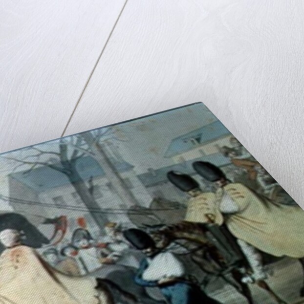 Wounded French Soldiers Entering Paris on the Boulevard Saint-Martin after the Battle of Montmirail, 17th February 1814 by Etienne Jean Delecluze