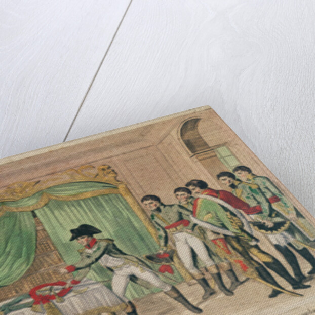 Emperor Napoleon I contemplating the sword of Frederick the Great at Potsdam in 1806 by French School