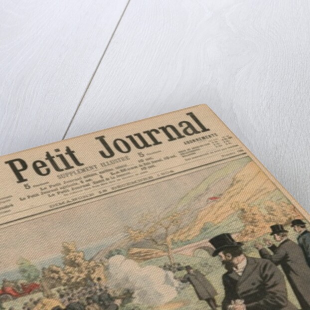 At the Spanish frontier, duel between Paul Deroulede and Jean Jaures by French School