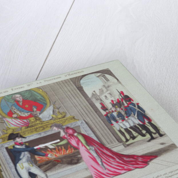 Magnanimity of Emperor Napoleon towards the Princess of Hatzfeld, 1806 by French School