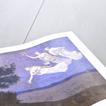 The Dream: 'In his sleep he saw Love, Glory and Wealth appear to him', 1883 by Pierre Puvis de Chavannes