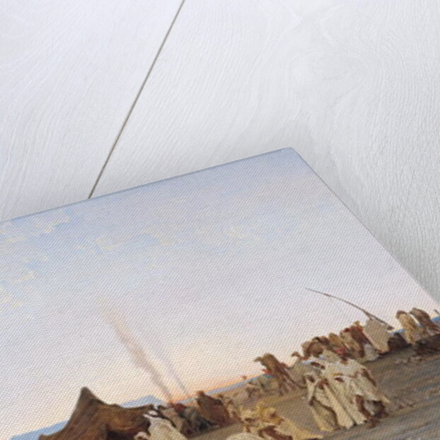 Evening Prayer in the Sahara, 1863 by Gustave Guillaumet