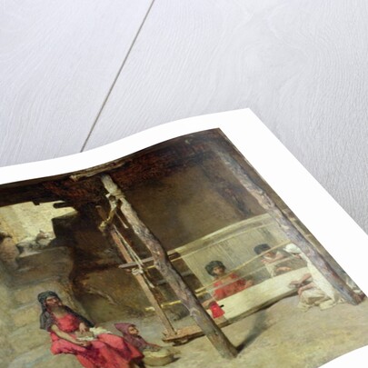 Weavers at Bou-Saada by Gustave Guillaumet