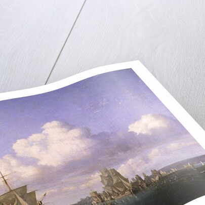 The Anchorage of Brest in Calm Weather, 1844 by Jules Achille Noel