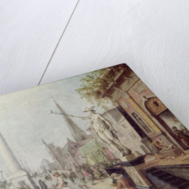 The Ancient Port of Antwerp by Sebastien (attr. to) Vrancx