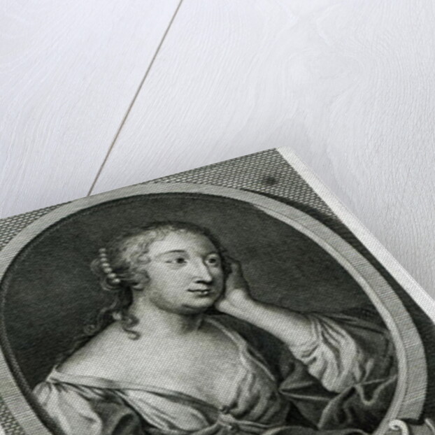 Medallion portrait of Madame de La Fayette, French novelist by Etienne Jehandier Desrochers