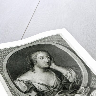 Medallion portrait of Madame de La Fayette, French novelist by Etienne Jehandier Desrochers