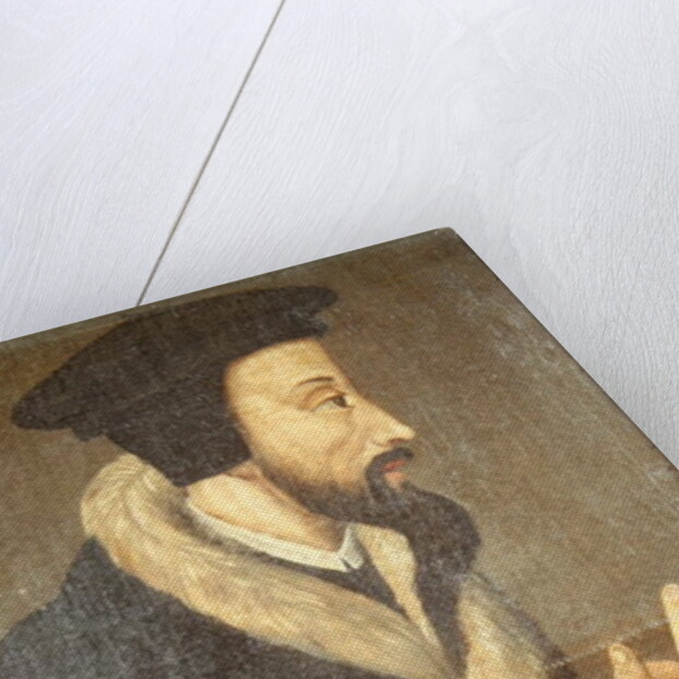 Portrait of John Calvin French theologian and reformer by Swiss School
