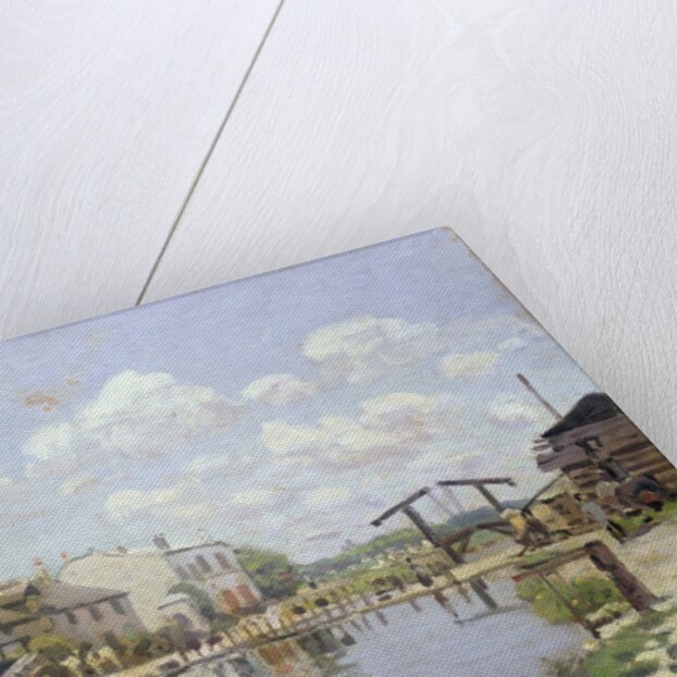 The Canal Saint-Martin, Paris, 1872 by Alfred Sisley