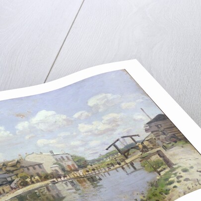 The Canal Saint-Martin, Paris, 1872 by Alfred Sisley