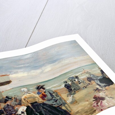 A Beach Scene by Eugene Louis Boudin