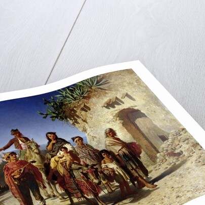 A Gypsy Family on the Road, c.1861 by Achille Zo