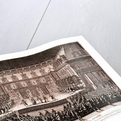 Performance of the opera 'Alceste', performed in the Marble Courtyard at the Chateau de Versailles by French School
