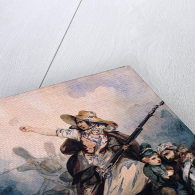 A Barricade in 1830, 1834 by P. Manguin