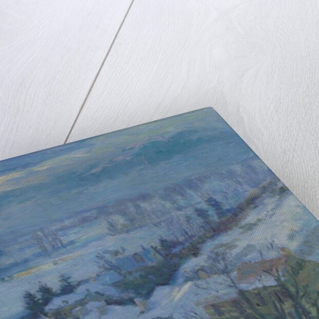 The Village of Herblay under snow, 1895 by Albert-Charles Lebourg