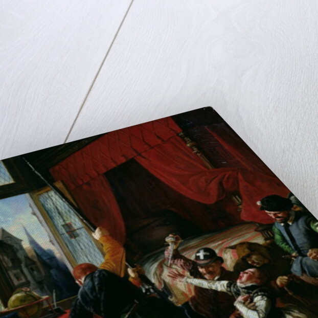 The Assassination of Brion, Tutor to the Prince of Conti at the St. Bartholomew's Day Massacre in 1572, 1833 by Joseph-Nicolas Robert-Fleury