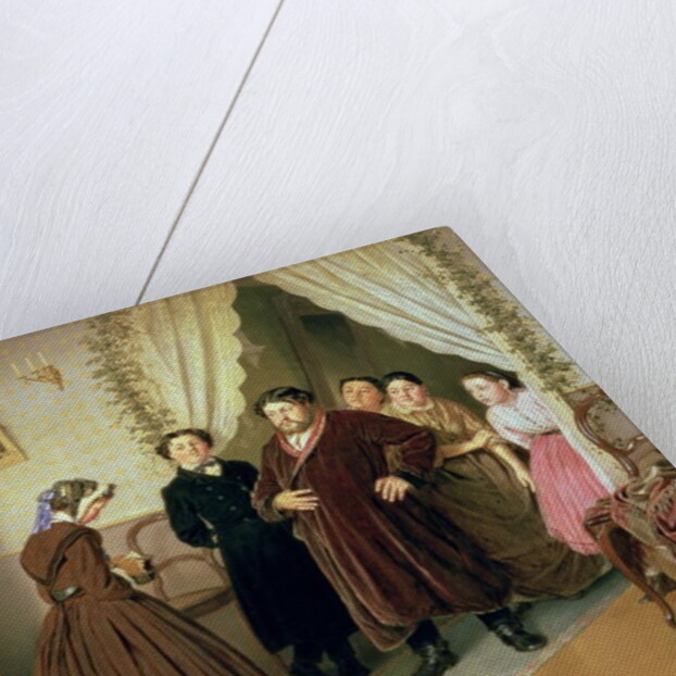 The Governess Arriving at the Merchant's House, 1866 by Vasili Grigorevich Perov