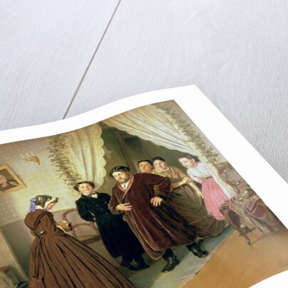 The Governess Arriving at the Merchant's House, 1866 by Vasili Grigorevich Perov