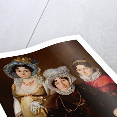 Portrait of Madame de Tangry and her Daughters, after 1816 by French School