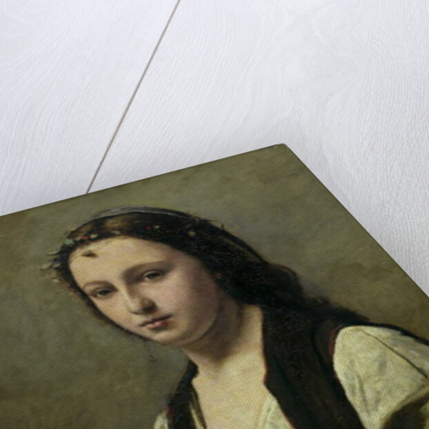 The Woman with the Pearl, c.1842 by Jean Baptiste Camille Corot