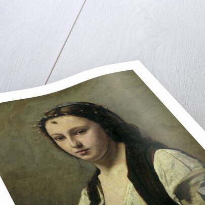 The Woman with the Pearl, c.1842 by Jean Baptiste Camille Corot