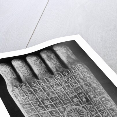 Sacred signs on the Buddha's footprint, late 8th-late 12th century by Cambodian Cambodian