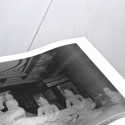 Head of a balustrade, originally from a bridge at Prakhan, Angkor-Thom by School Indian