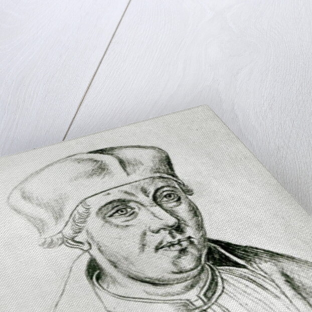 Ms 266 f.257 Portrait of Thomas Wolsey, cardinal of York by Flemish School