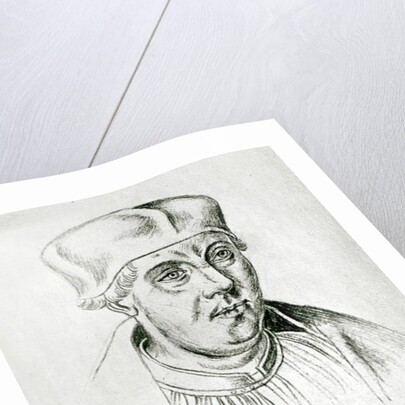 Ms 266 f.257 Portrait of Thomas Wolsey, cardinal of York by Flemish School