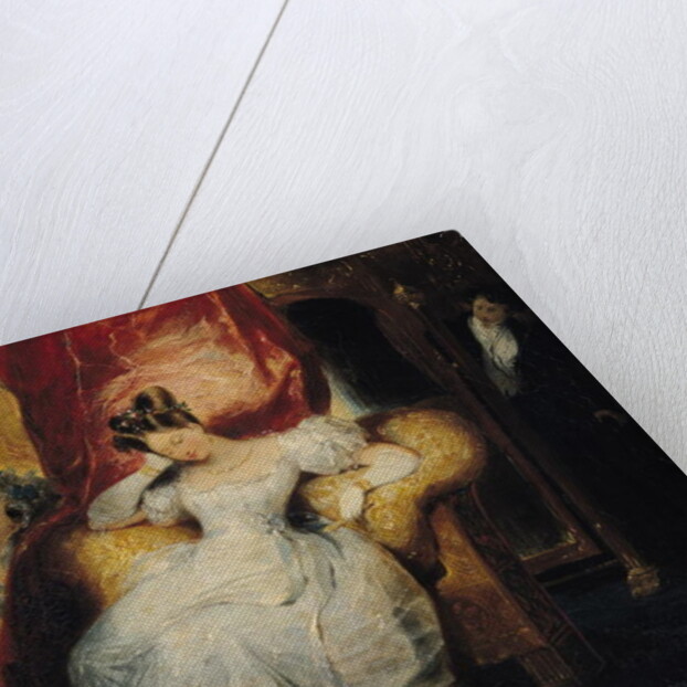 Seated young women, 1827 by Eugene Deveria