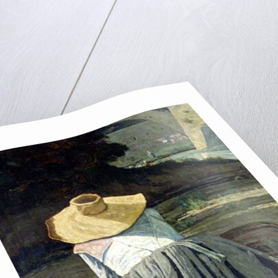 Washerwoman by the River, 1860 by Paul Camille Guigou