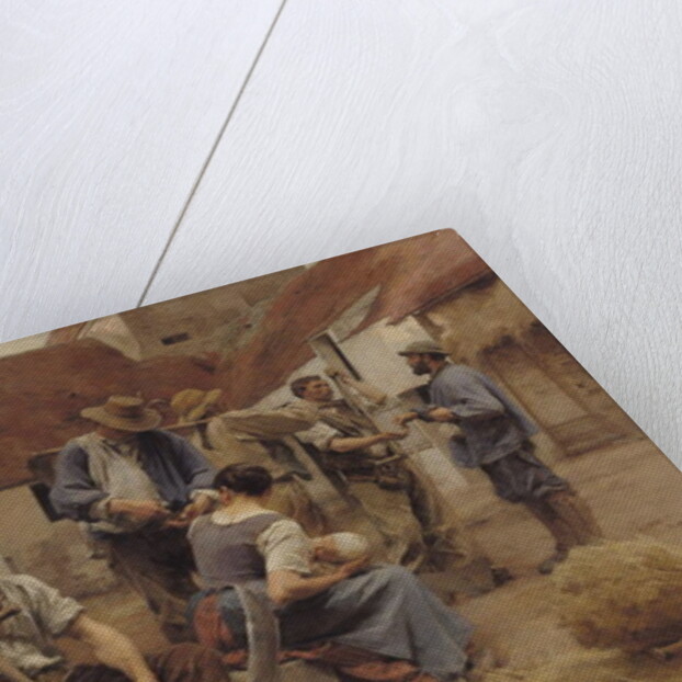 Paying the Harvesters, 1882 by Leon Augustin Lhermitte