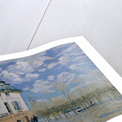 The Boat in the Flood, Port-Marly, 1876 by Alfred Sisley