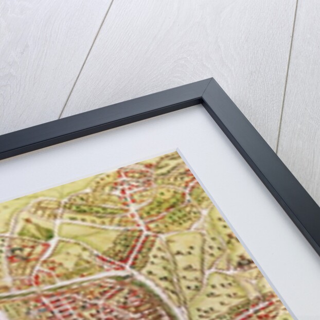 Map of Paris from 'Civitates orbis terrarrum' by Georg Braun and Franz Hogenbergh, French, 1572-1617 by Georg and Hogenberg Franz Braun