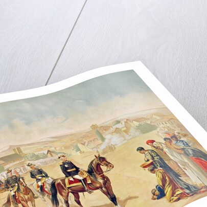 General Jacques Achille Duchesne entering Tananarive, Madagascar, 1st October 1895 by French School