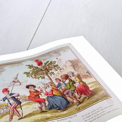 Patriotic Refrains: French Revolutionaries dancing the Carmagnole around the Tree of Liberty, c.1792 by French School