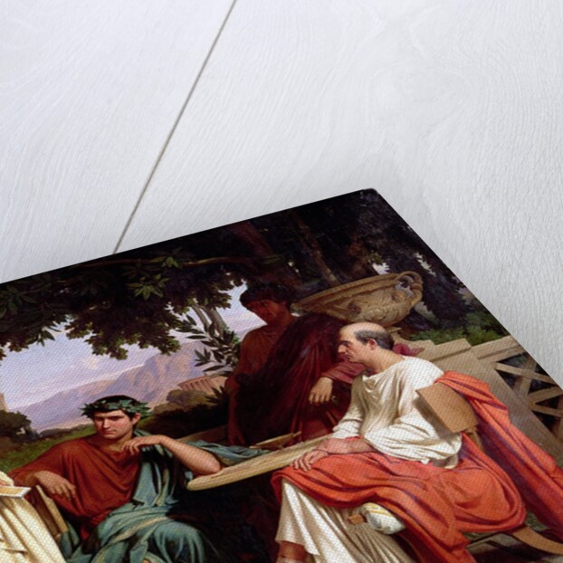 Horace, Virgil and Varius at the house of Maecenas, 19th century by Charles Francois Jalabert