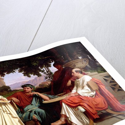 Horace, Virgil and Varius at the house of Maecenas, 19th century by Charles Francois Jalabert