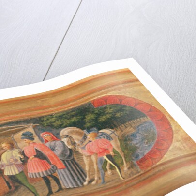 The Quarata Predella depicting the Adoration of the Magi, 1435-40 by Paolo Uccello