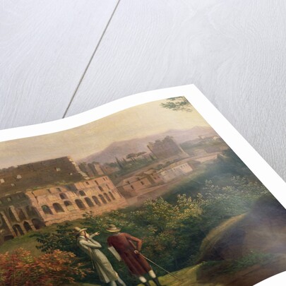 Johann Wolfgang von Goethe visiting the Colosseum in Rome, c.1790 by Jacob-Philippe Hackert