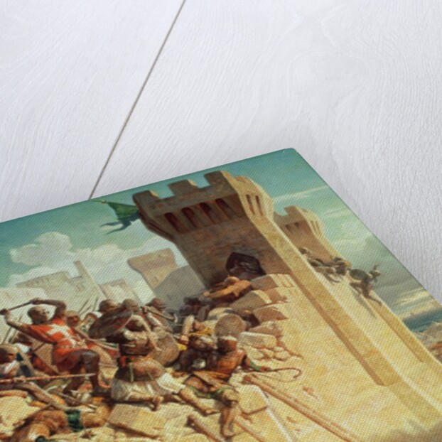 Guillaume de Clermont defending Ptolemais in 1291, 1845 by Dominique Louis Papety