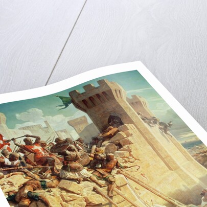 Guillaume de Clermont defending Ptolemais in 1291, 1845 by Dominique Louis Papety
