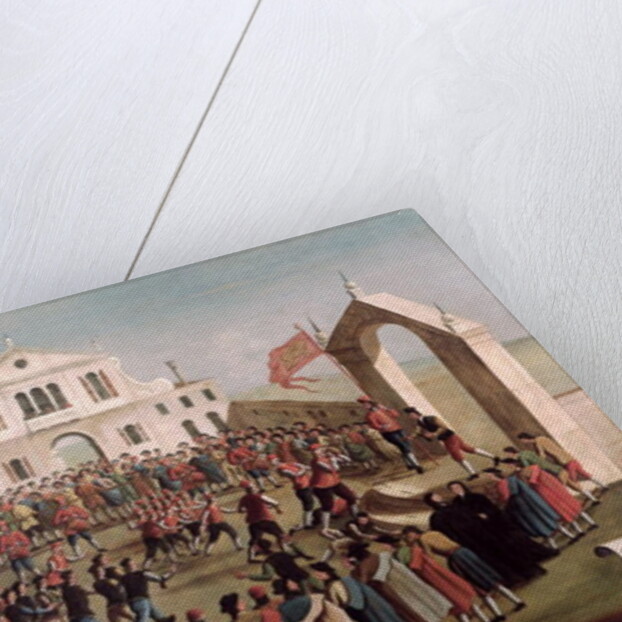 Game of Football at Sant'Alvise, Venice by Gabriele Bella