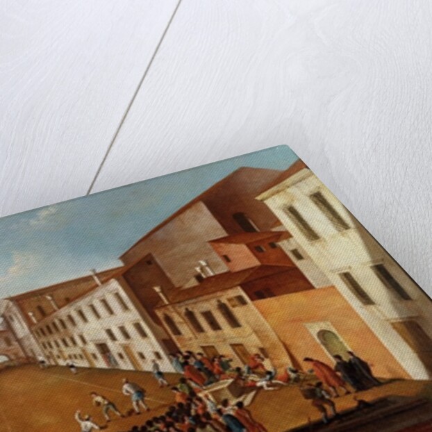 Game of Bowls in the Campo dei Gesuiti, Venice by Gabriele Bella