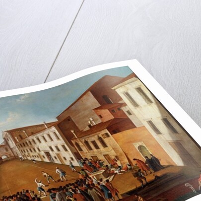 Game of Bowls in the Campo dei Gesuiti, Venice by Gabriele Bella