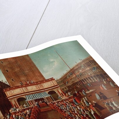 Public Lottery at the Loggetta, the Piazza San Marco, Venice by Gabriele Bella