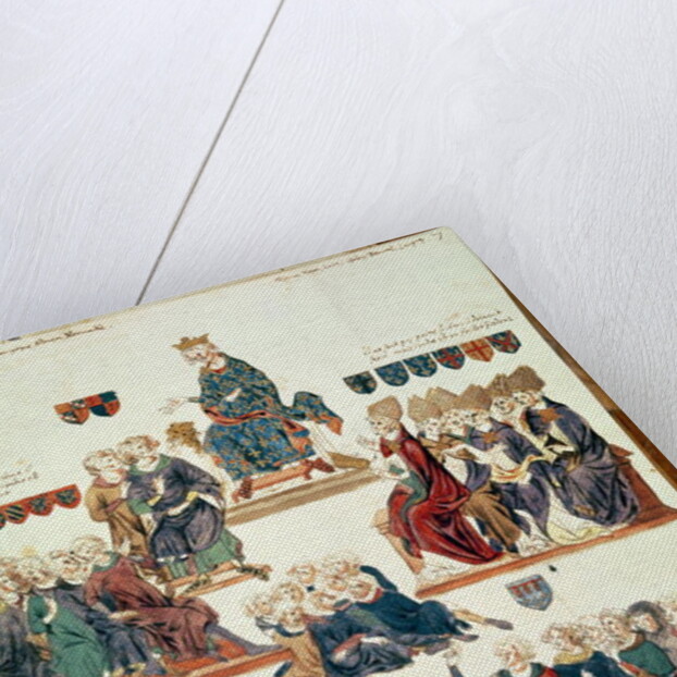 Ms 1796 f.7 The Trial of Robert d'Artois, Count of Beaumont, presided over by Philippe VI in 1331 by Nicolas Claude Fabri de Peiresc