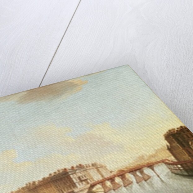 The Ile Saint-Louis from the Place de Greve, c.1757 by Nicolas & Jean Baptiste Raguenet