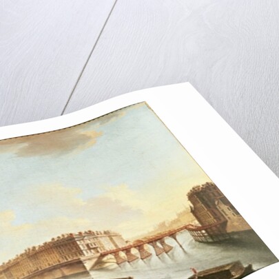 The Ile Saint-Louis from the Place de Greve, c.1757 by Nicolas & Jean Baptiste Raguenet